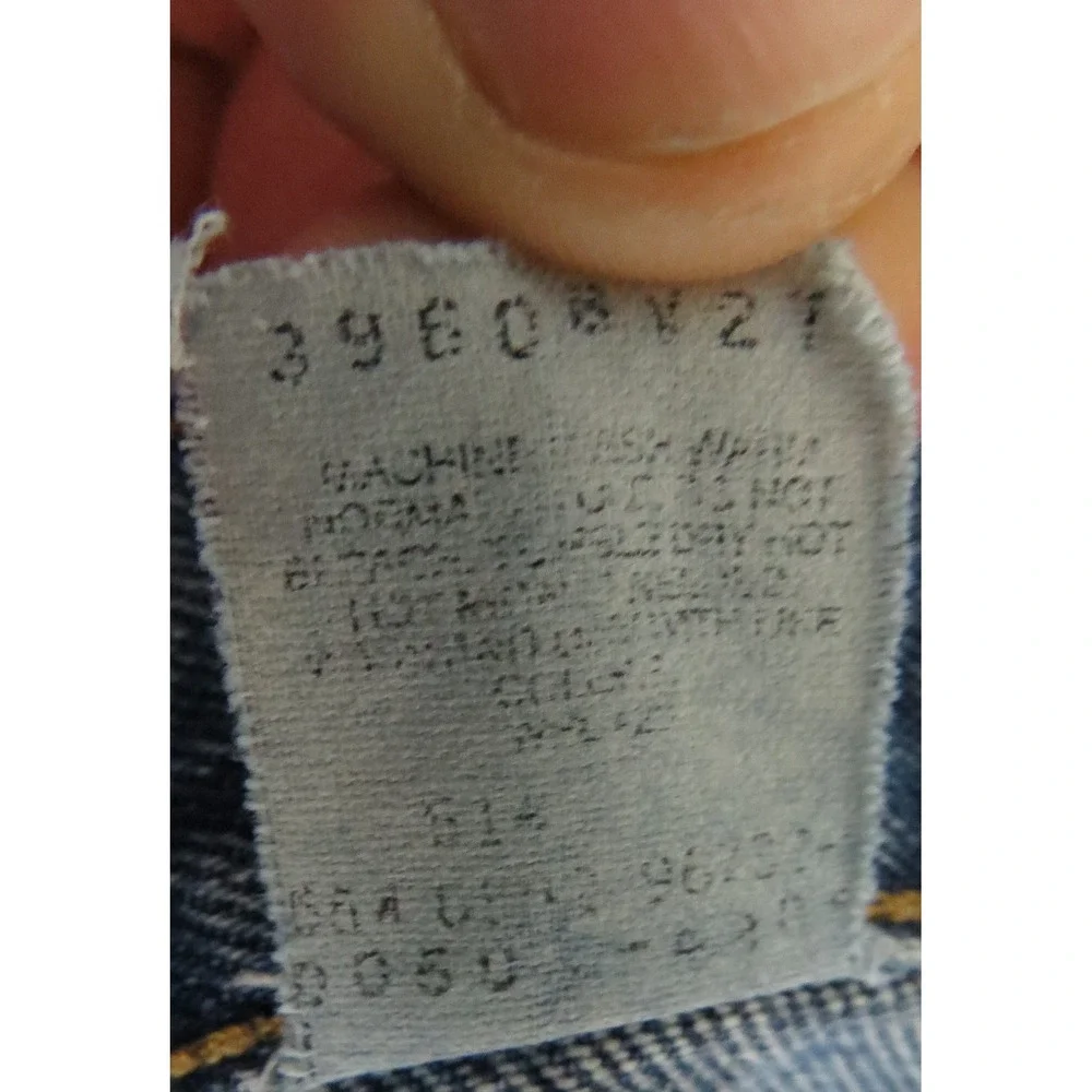 Levis VTG 90s 505 Straight Denim‎ Jeans Men 34x32 Light Wash Blue Made in USA